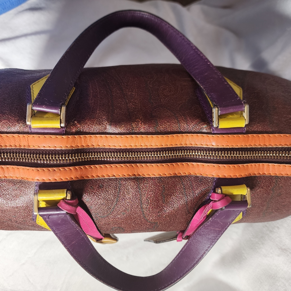 Etro Boston Bag WITH Lock and Key - Picture 13 of 16